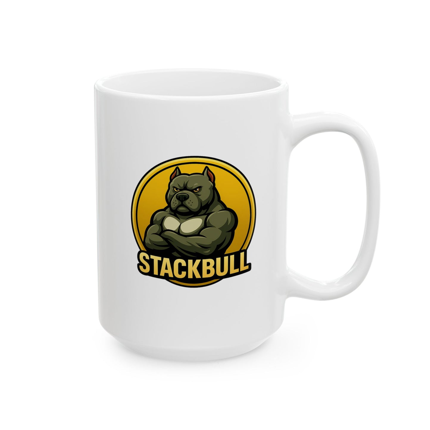StackBull Ceramic Mug, (11oz, 15oz)