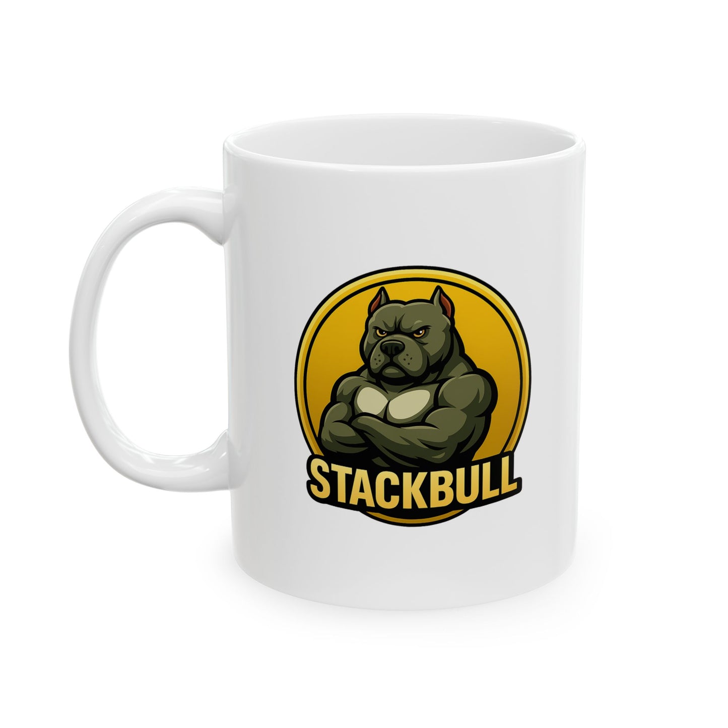 StackBull Ceramic Mug, (11oz, 15oz)