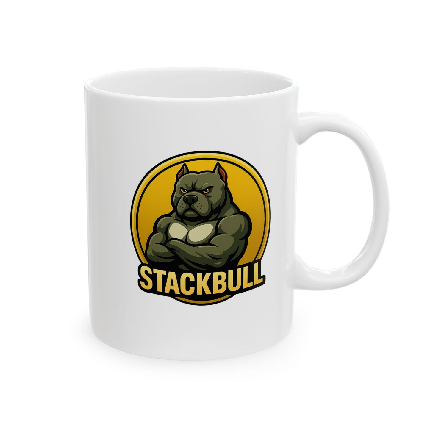 StackBull Ceramic Mug, (11oz, 15oz)