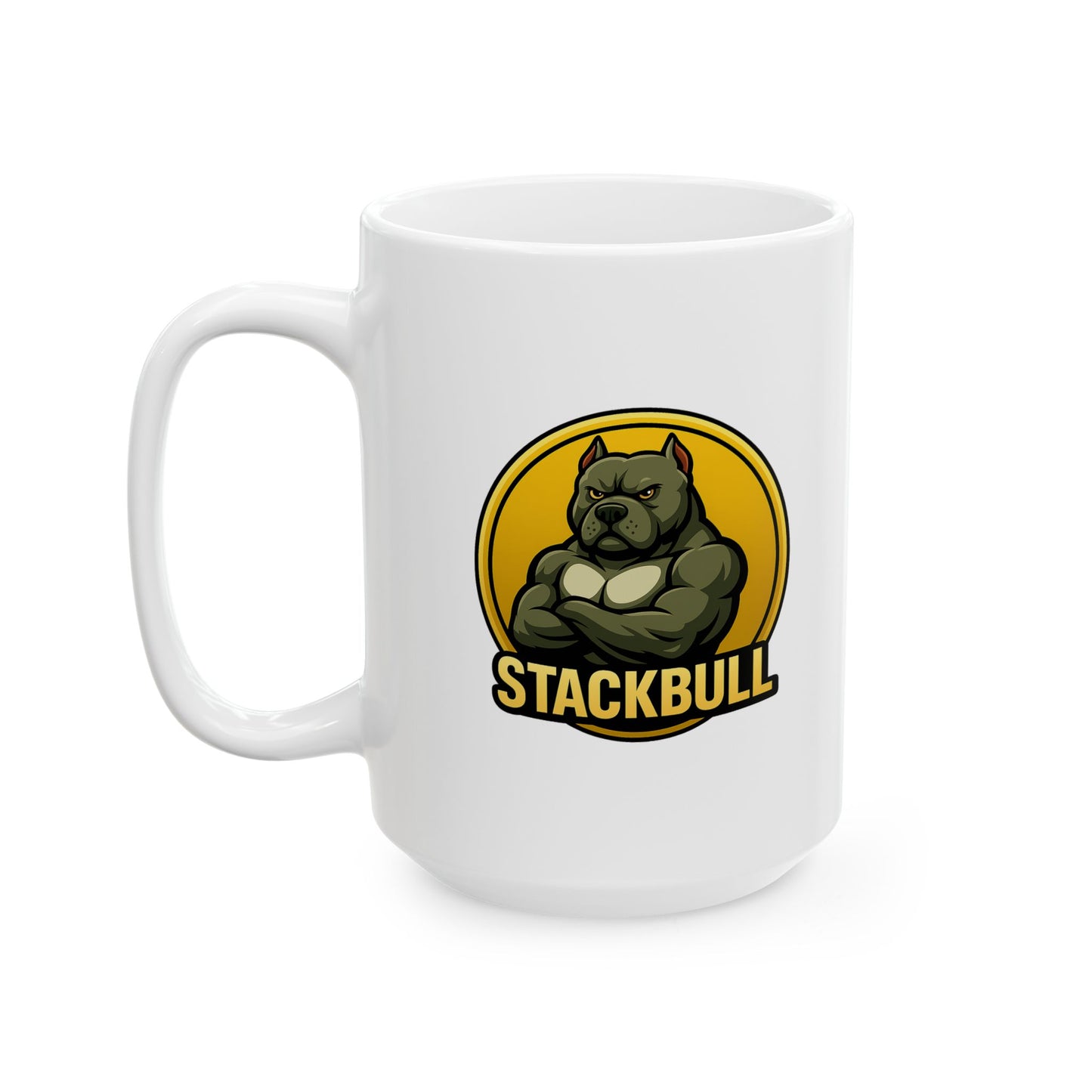 StackBull Ceramic Mug, (11oz, 15oz)